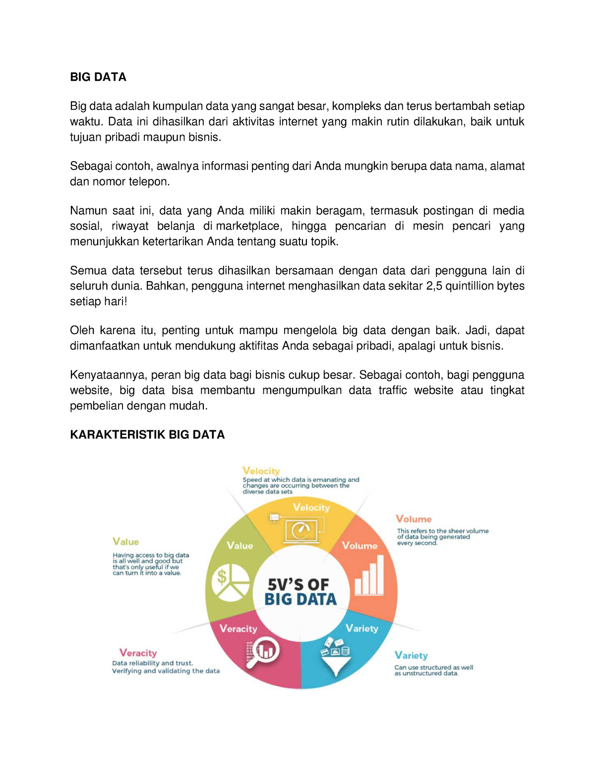 BIG DATA - Pengenalan Big Data Dan Data Warehouse - BIG DATA Big Data ...