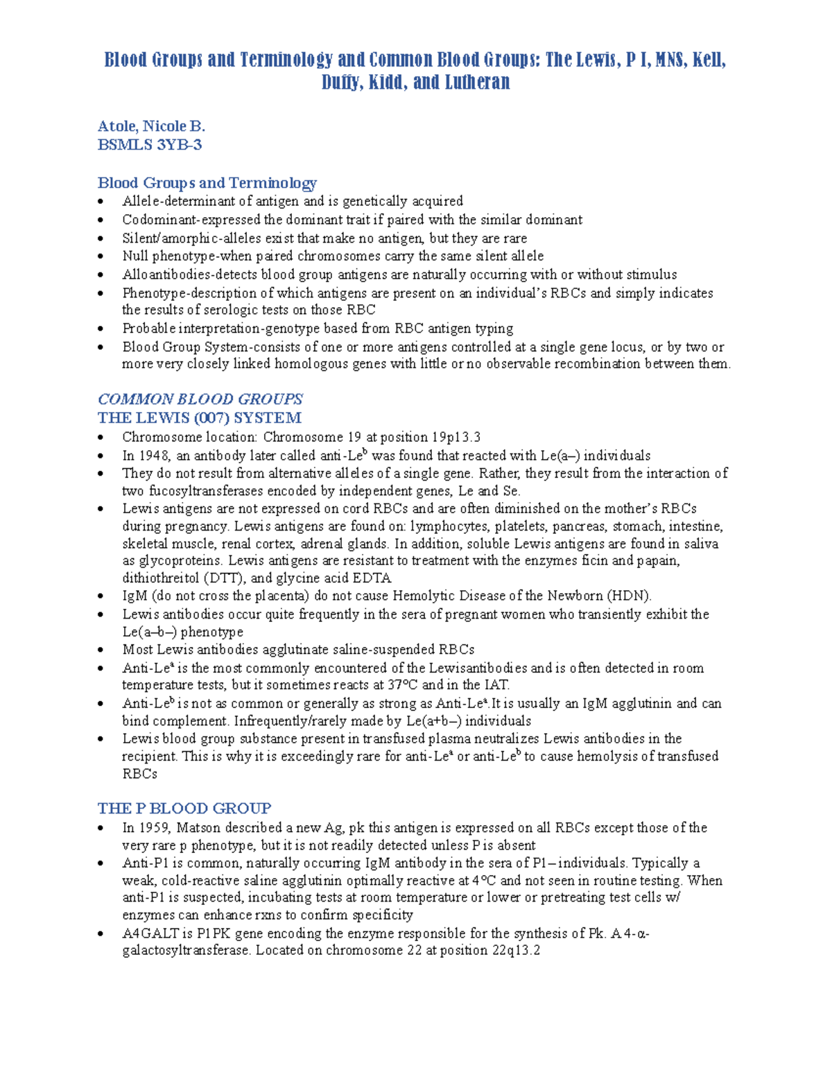 Blood group terminology and Common Blood Group - Duffy, Kidd, and ...