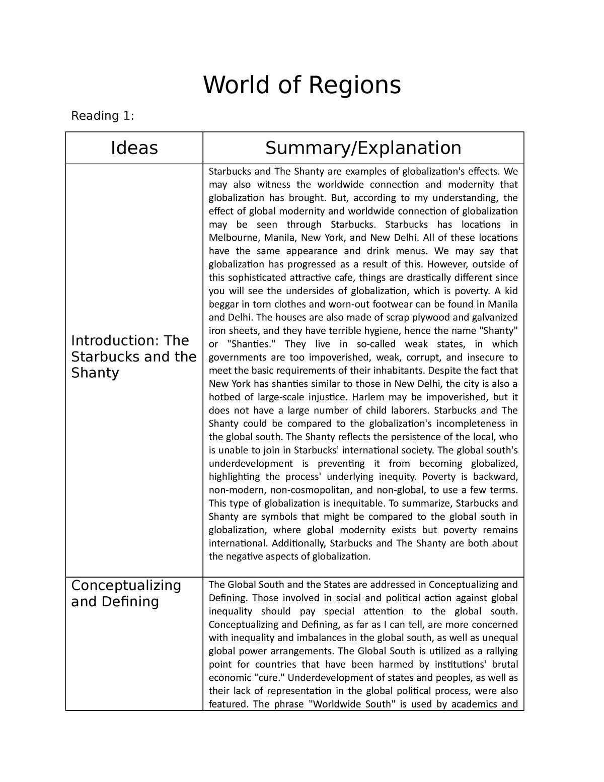 world of regions essay