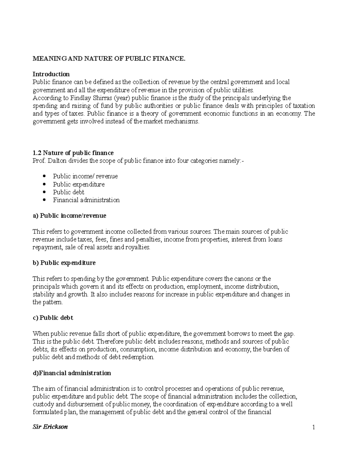 eco-323-notes-meaning-and-nature-of-public-finance-introduction