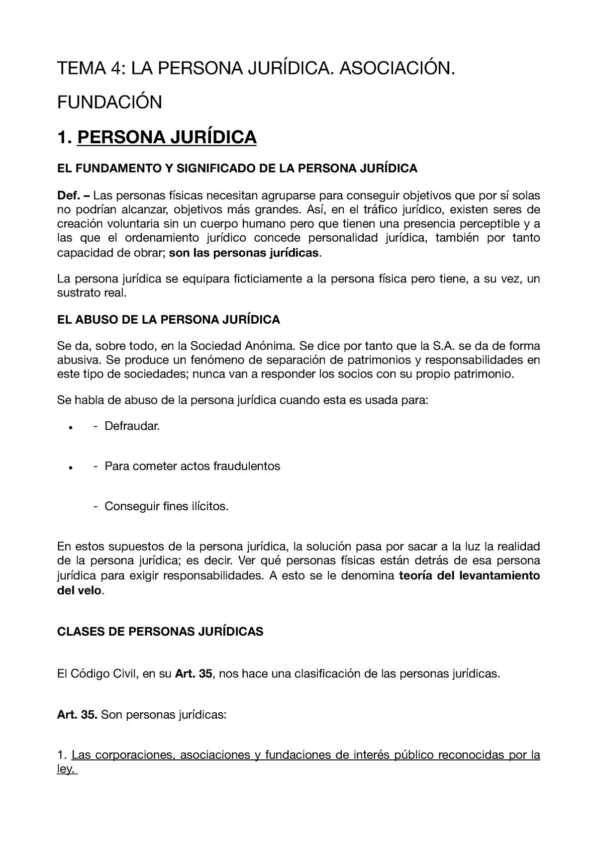 Apuntes Introducción Al Derecho Civil Y Derecho De La Persona - TEMA 4 ...