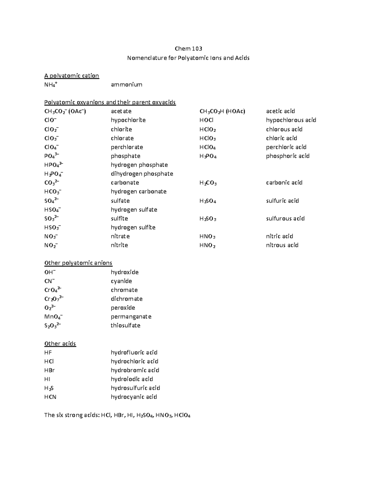 A summary of VSEPR geometry and how to determine them - Chem 103 ...