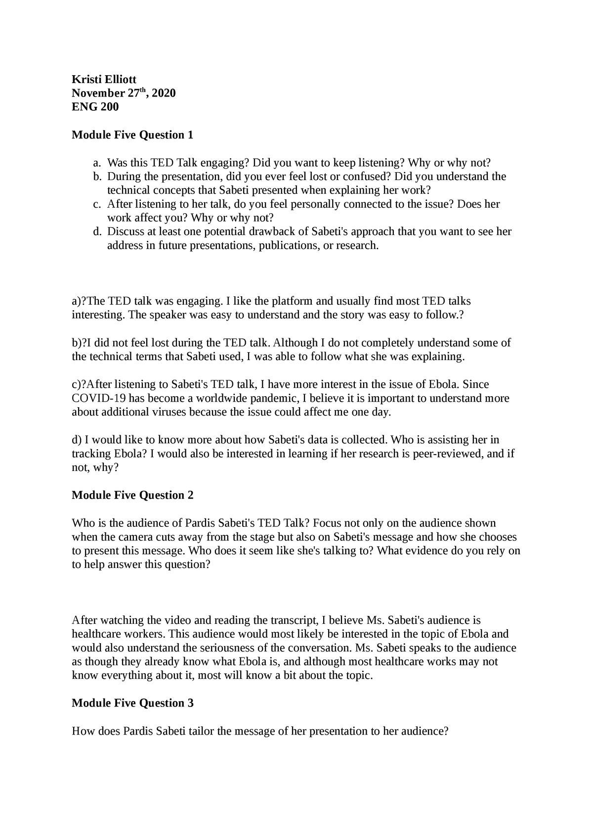 Scs 200 Applied Social Sciences Module 5 Short Reponses Kristi Elliott November 27th 2020 Eng 2623