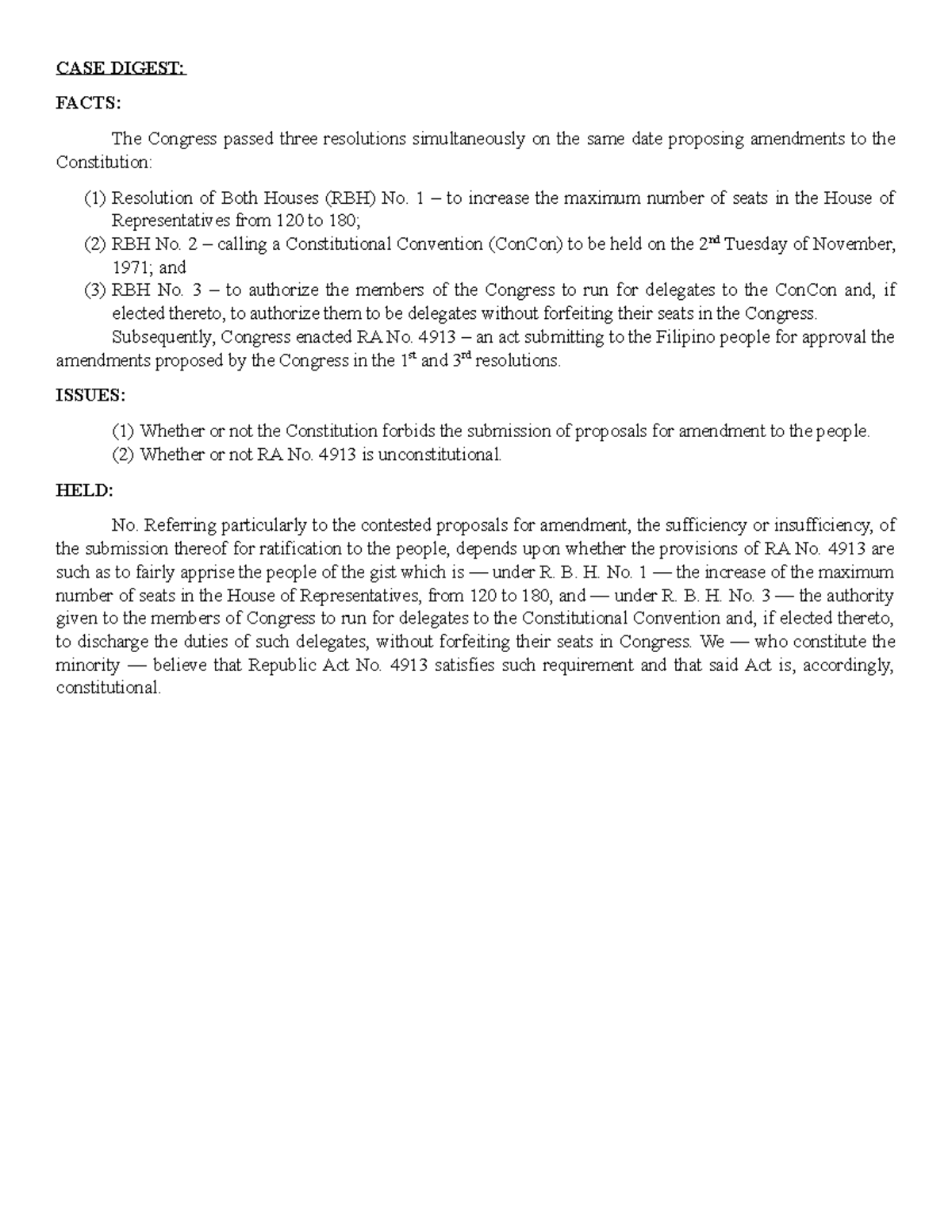 06 - Ratification OF Amendment AND Application OF Doctrine OF Proper ...