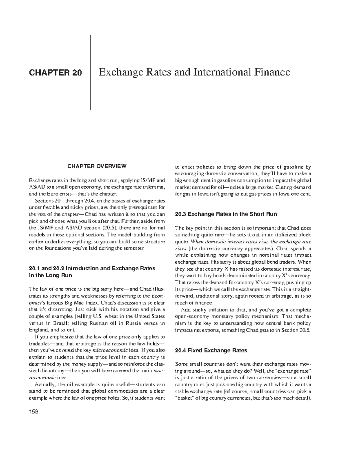 Chapter 20 Exchange Rates and International Finance solutions chapter ...