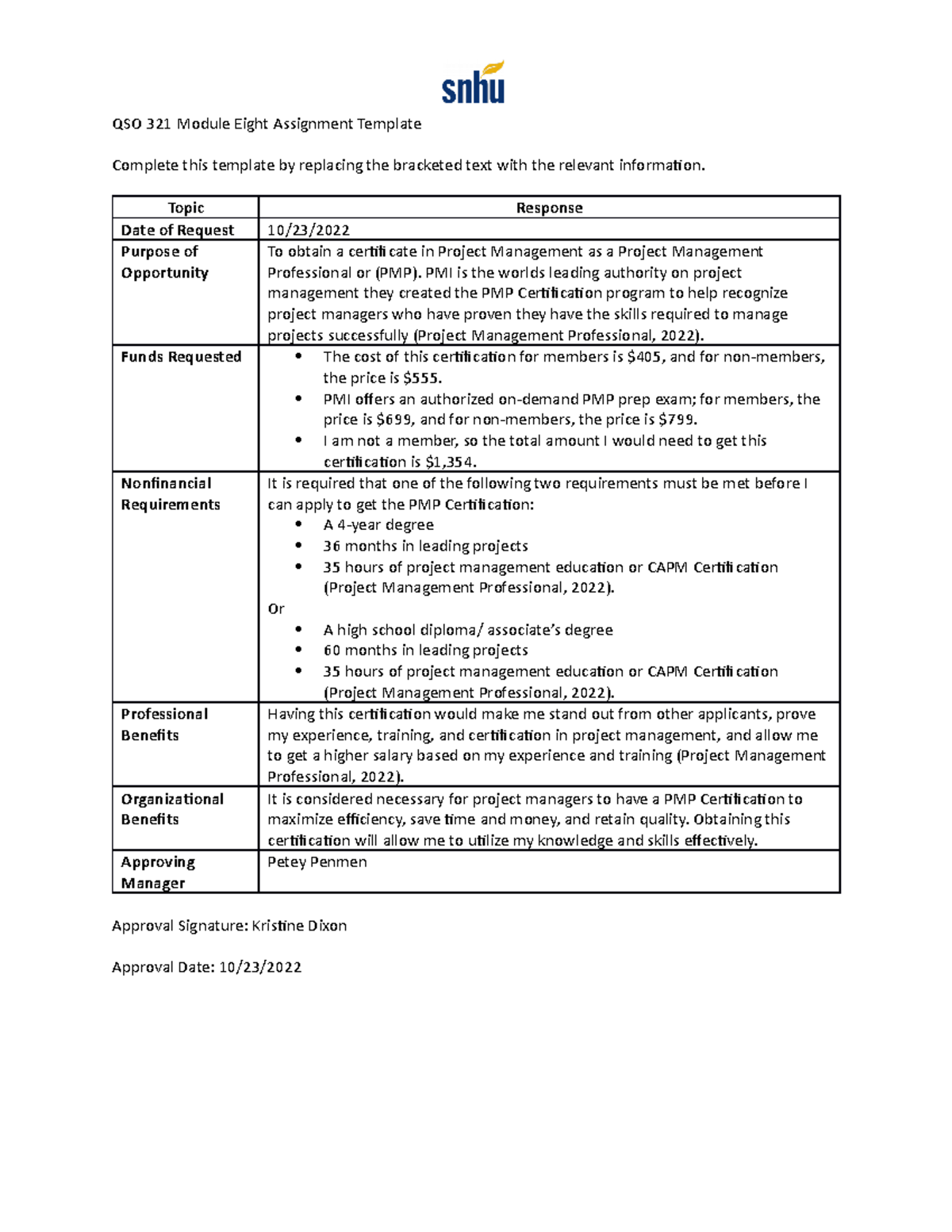 QSO 321 Module Eight Assignment Template Finished - QSO 321 Module ...