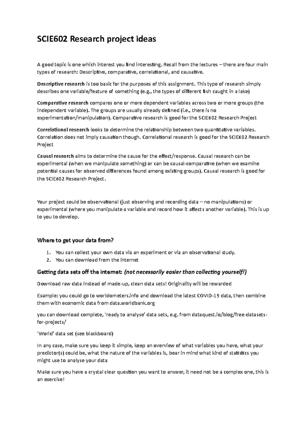 research-project-ideas-task-5-scie602-research-project-ideas-a-good