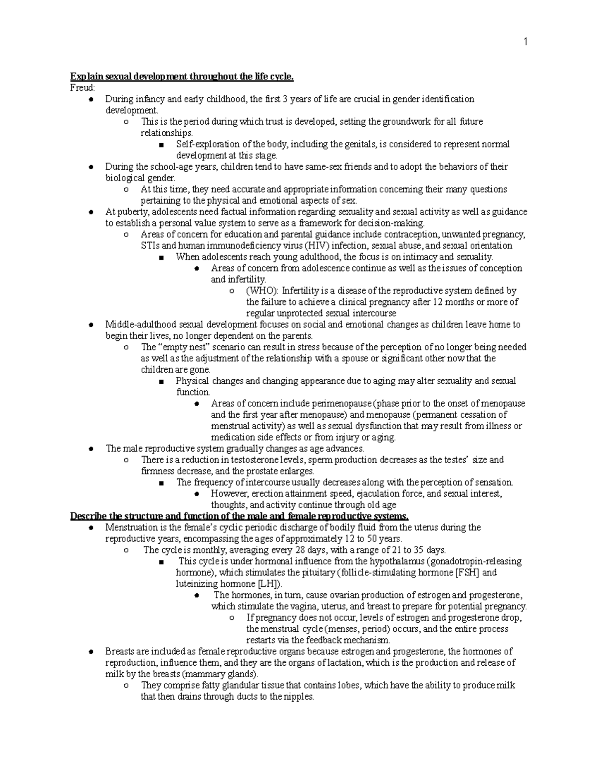 Ch.24 Sexual Health - YOOST Ch.24 - Explain Sexual Development ...