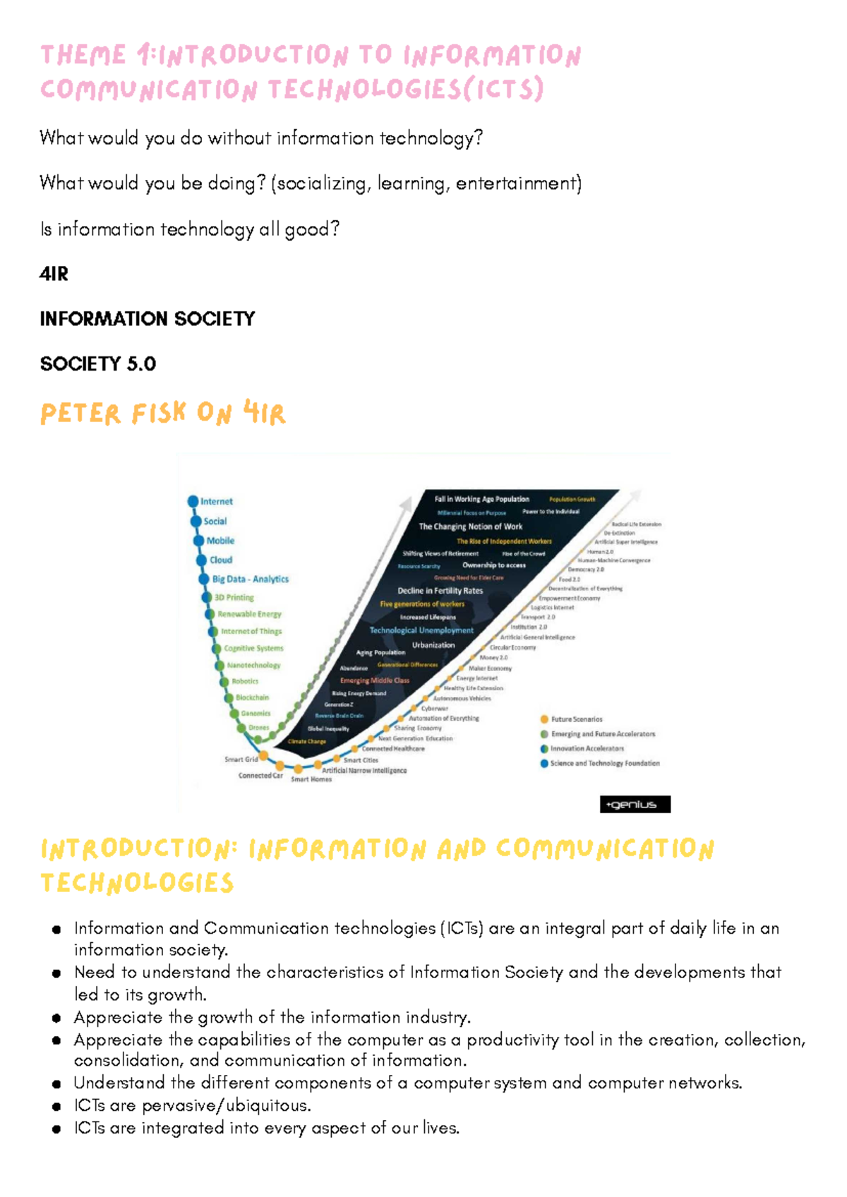 INL 140 Notes ( Theme 1) - Theme 1:Introduction to Information ...