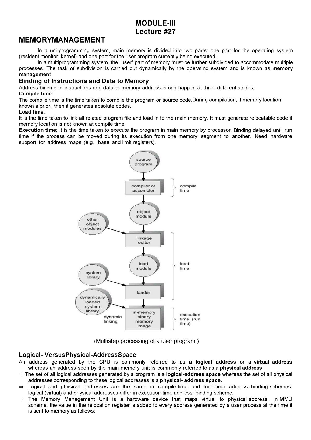 memory-management-in-a-system-module-iii-lecture-memorymanagement-in