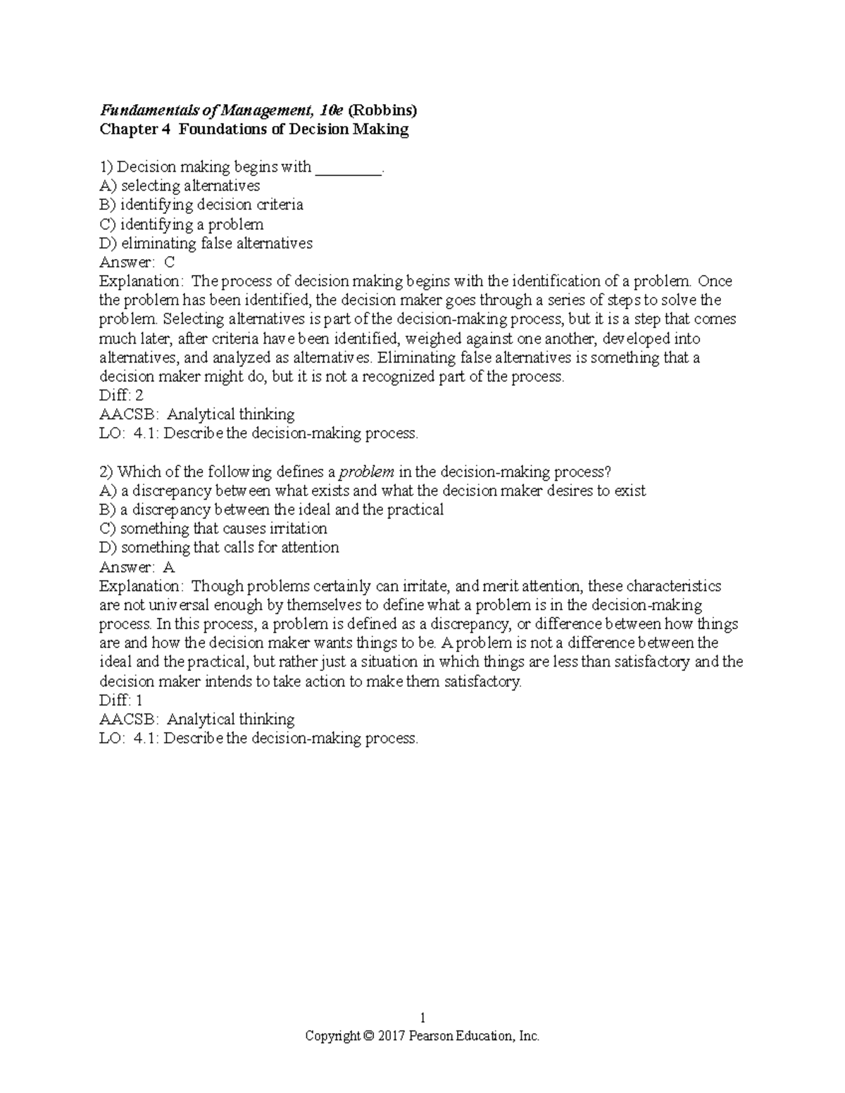 10e Management 1 Management 10e Robbins Chapter 1 Introduction