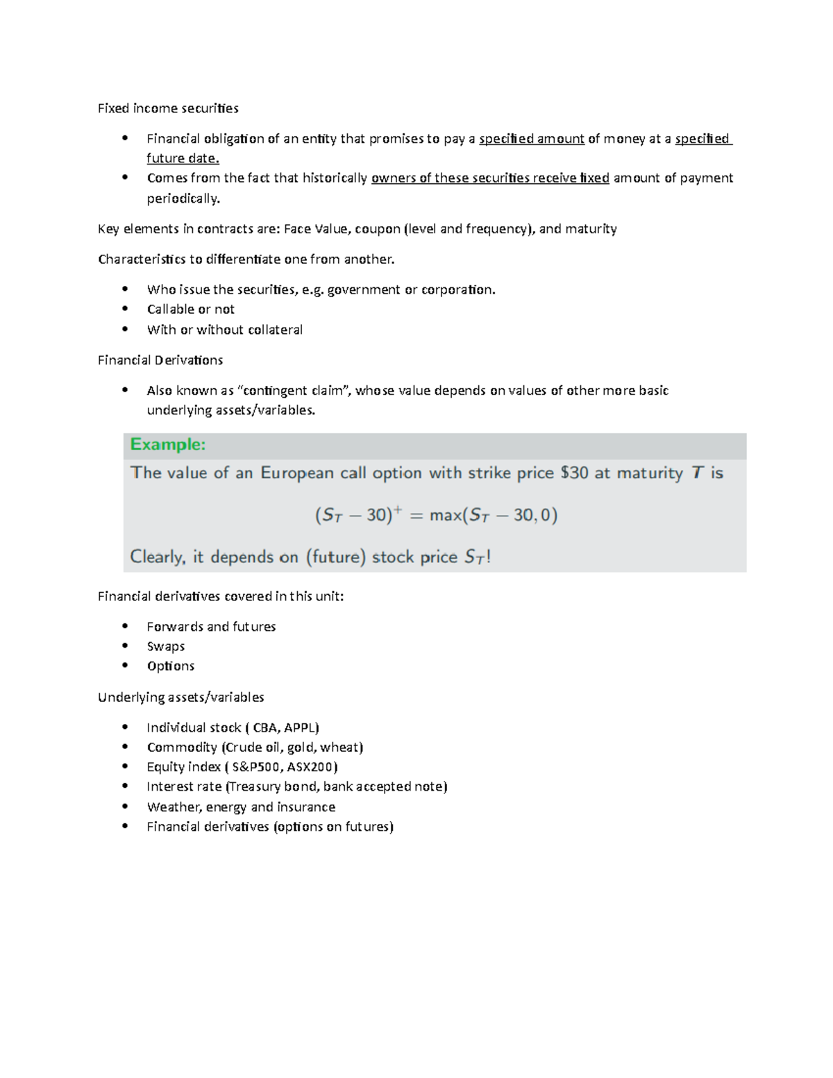 week-1-notes-fixed-income-securities-financial-obligation-of-an