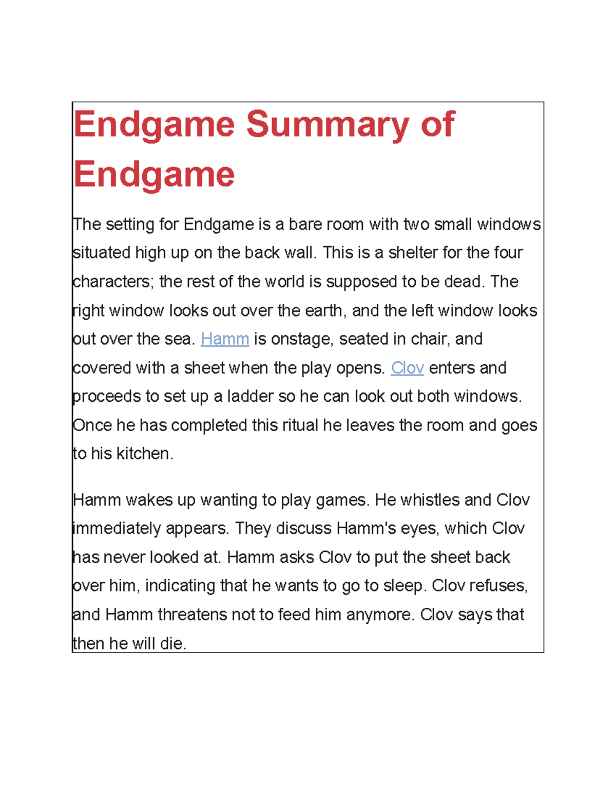 summary-endgame-1-endgame-summary-of-endgame-the-setting-for-endgame