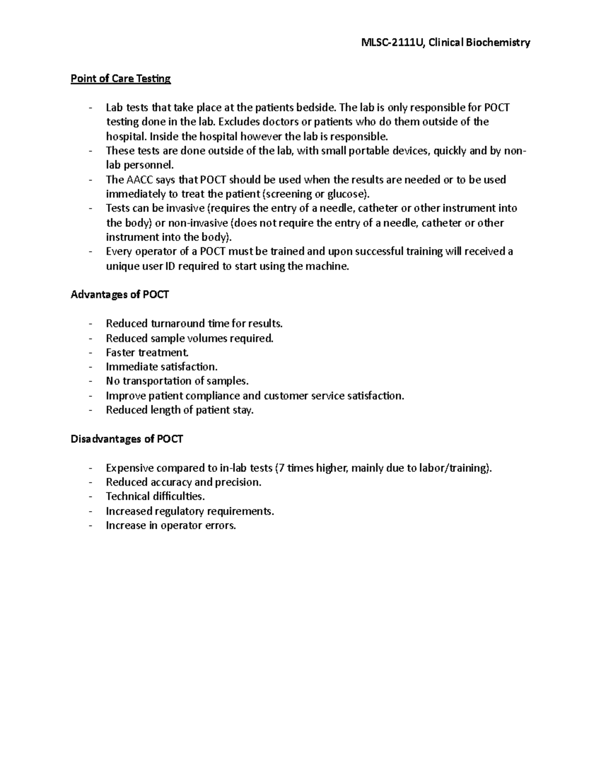 week-1-point-of-care-testing-mlsc-2111u-clinical-biochemistry-point