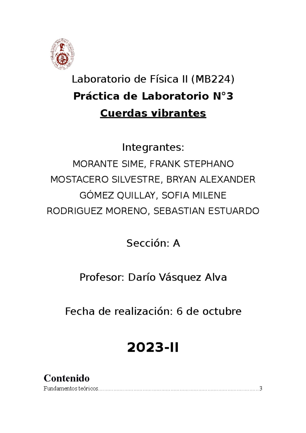 Fis2 A L3 - Inforlab3 - Laboratorio de Física II (MB224) Práctica de ...