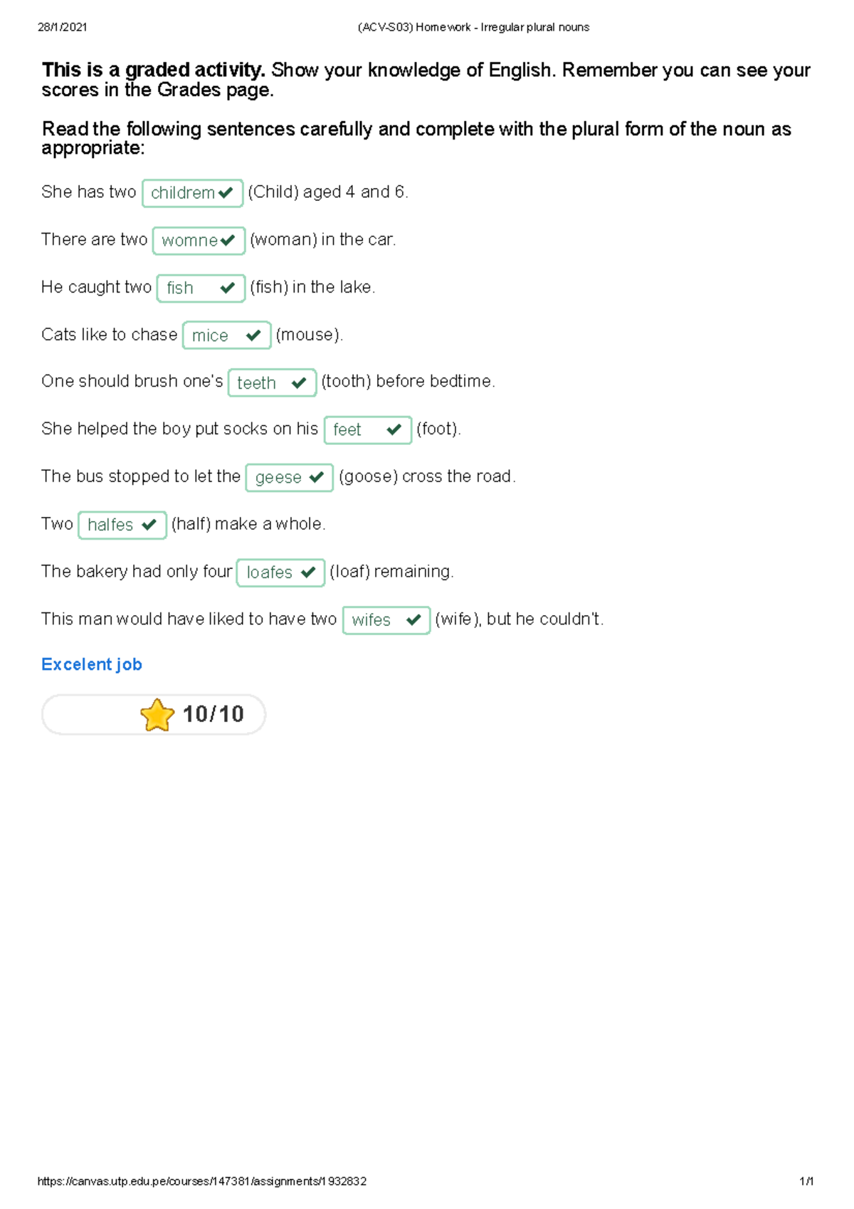 Homework is a verb image