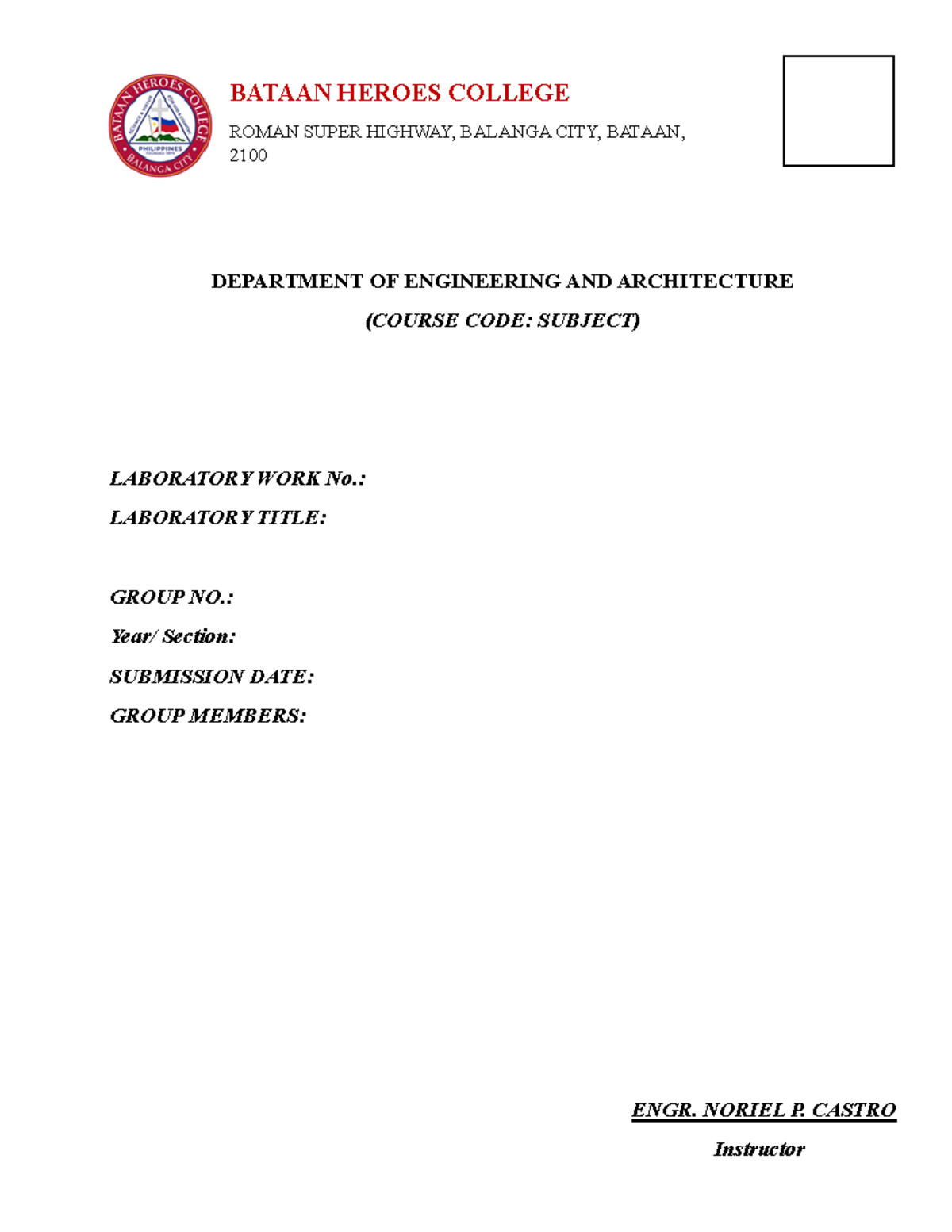 LAB Works Template - 2 three wire leveling complete the differential ...