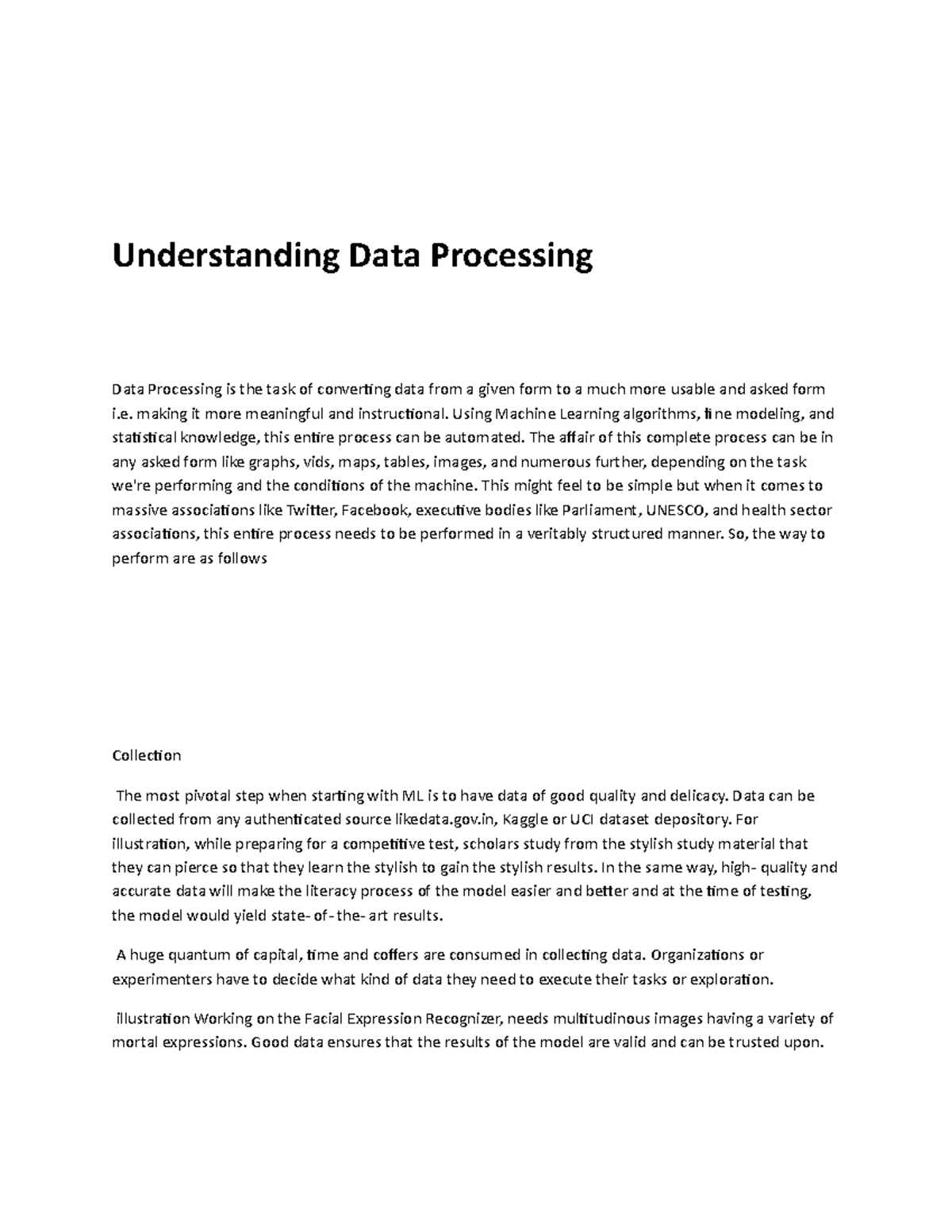 Understanding Data Processing - making it more meaningful and ...