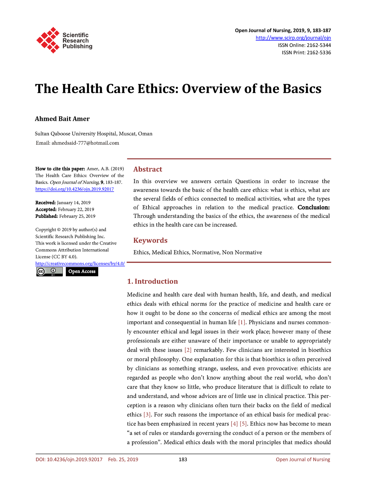 ethics in qualitative research. journal of nursing scholarship