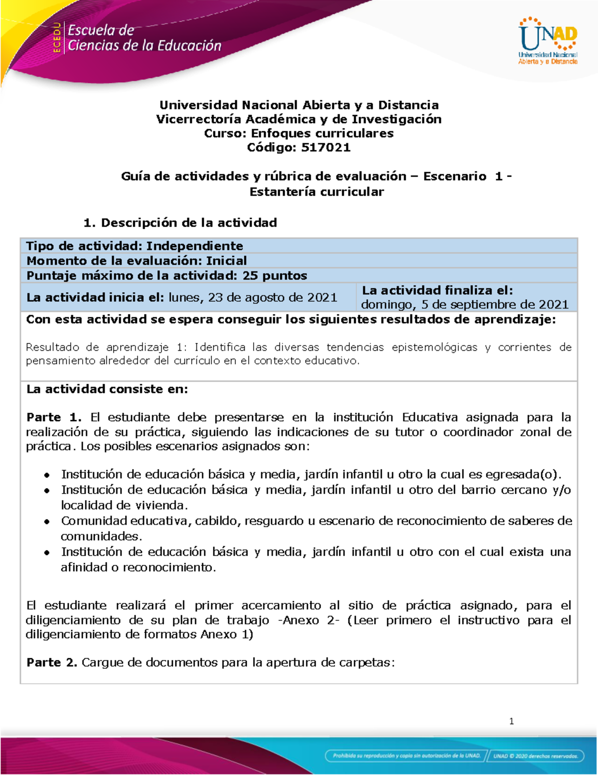 Guia De Actividades Y Rúbrica De Evaluación - Unidad 1 - Escenario 1 ...