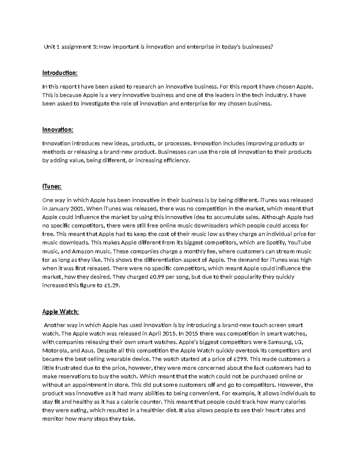 Unit 1 Assignment 3 - nike react - Unit 1 assignment 3: How important ...