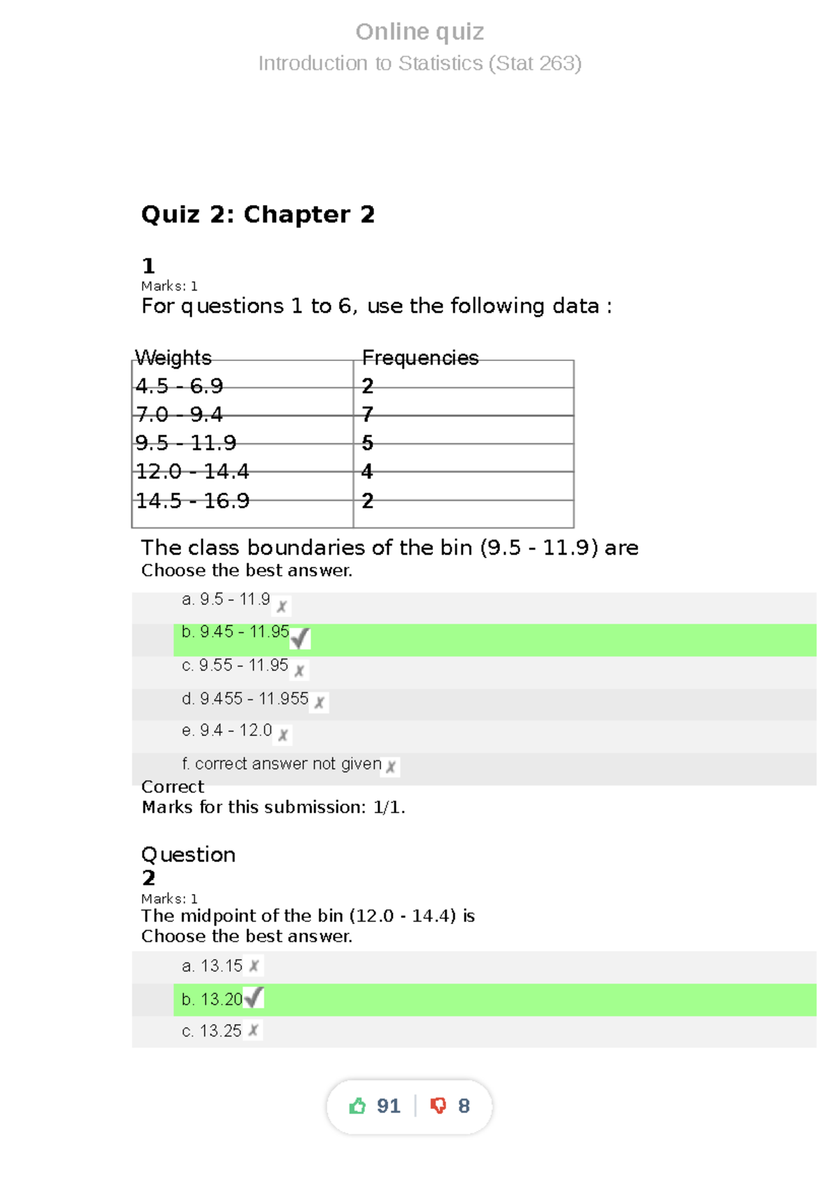 Online-quizzes Stats - Online Quiz Introduction To Statistics (Stat 263 ...