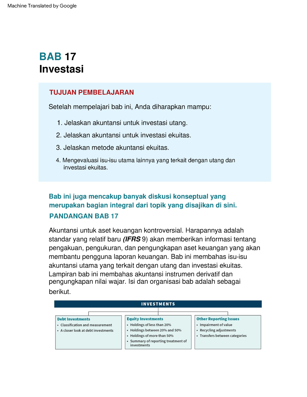 Chapter-17-Investment - BAB 17 Investasi 1. Jelaskan Akuntansi Untuk ...