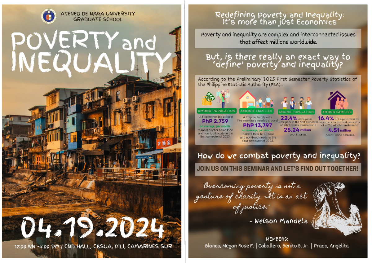 Sample Brochure - Poverty and Inequality - social studies - Studocu