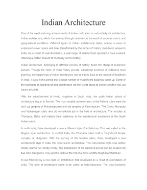 Temple Architecture - Tourism Products Of India: Art And Architecture ...