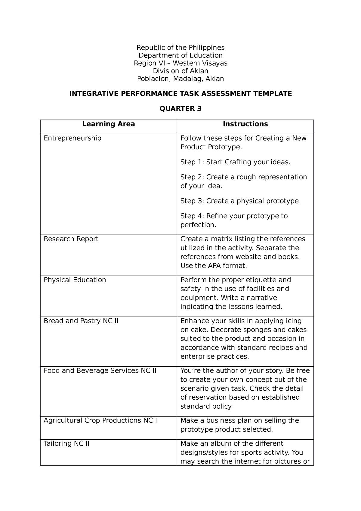 integrative-performance-task-assessment-republic-of-the-philippines