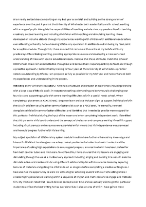 PGCE Primary professional learning portfolio - Placement Learning ...