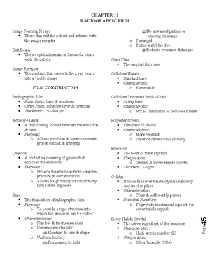 Chapter 13 Radiographic Intensifying Screen - Page 57 RADIOGRAPHIC ...
