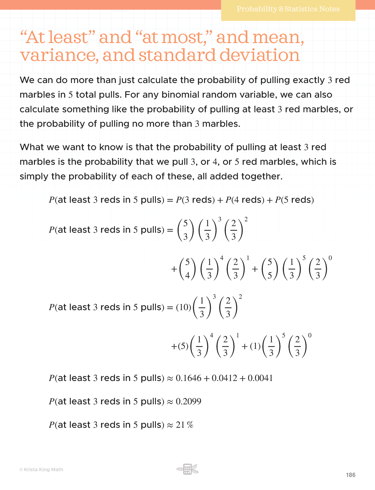 At+least+and+at+most,+and+mean,+variance,+and+standard+deviation - “At ...