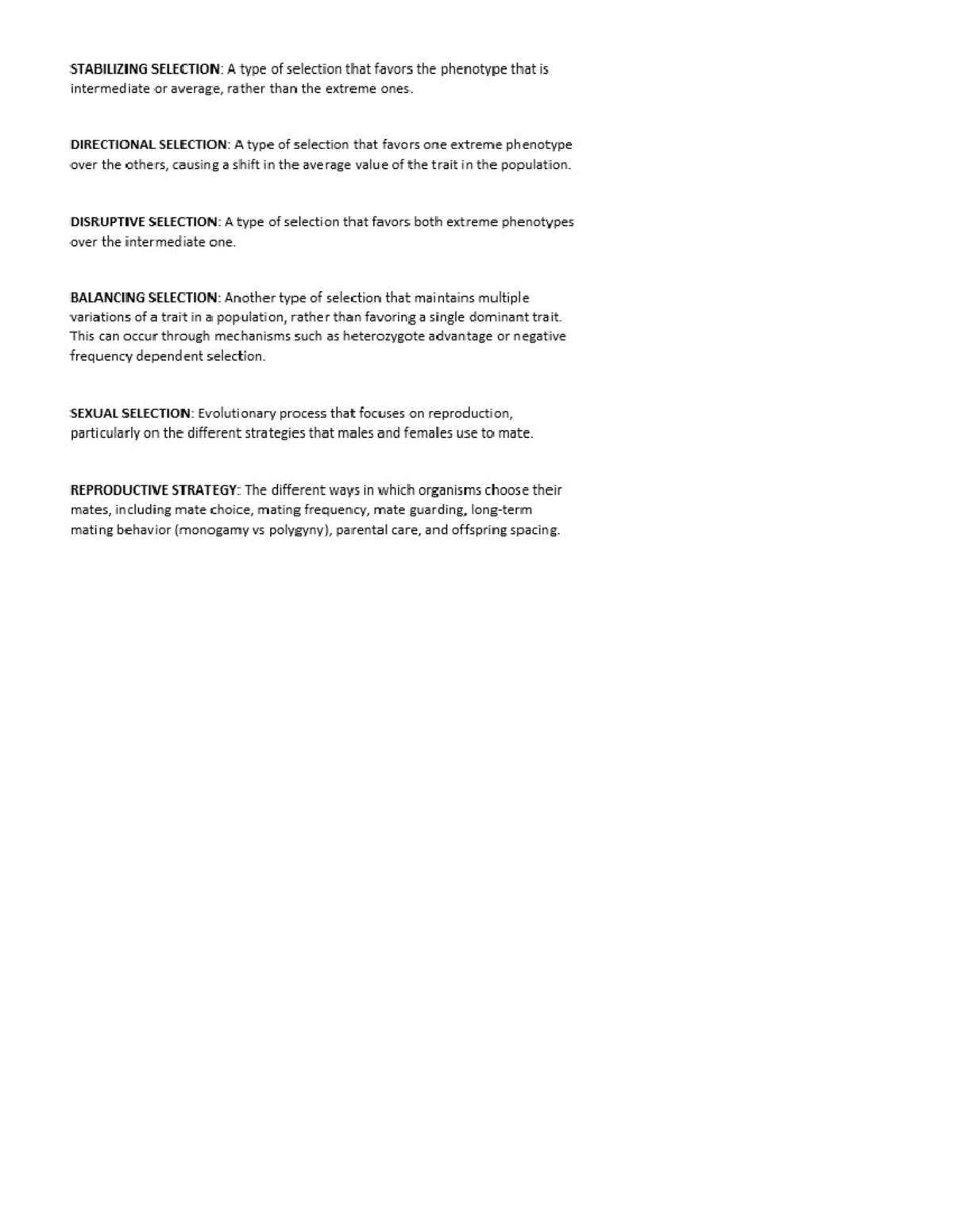Introduction to Evolutionary Biology BIO 200 Lecture 8 - MY Notes Page ...