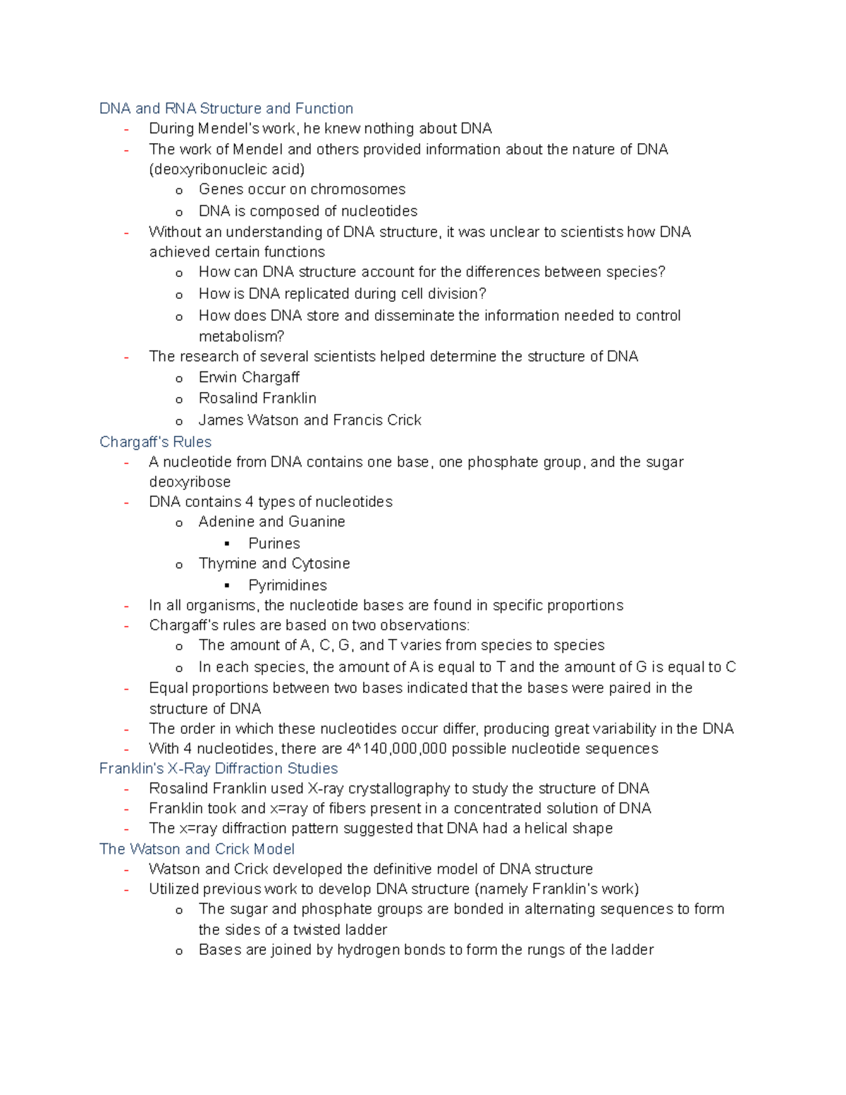 biology-chapter-11-notes-dna-and-rna-structure-and-function-during-mendel-s-work-he-knew