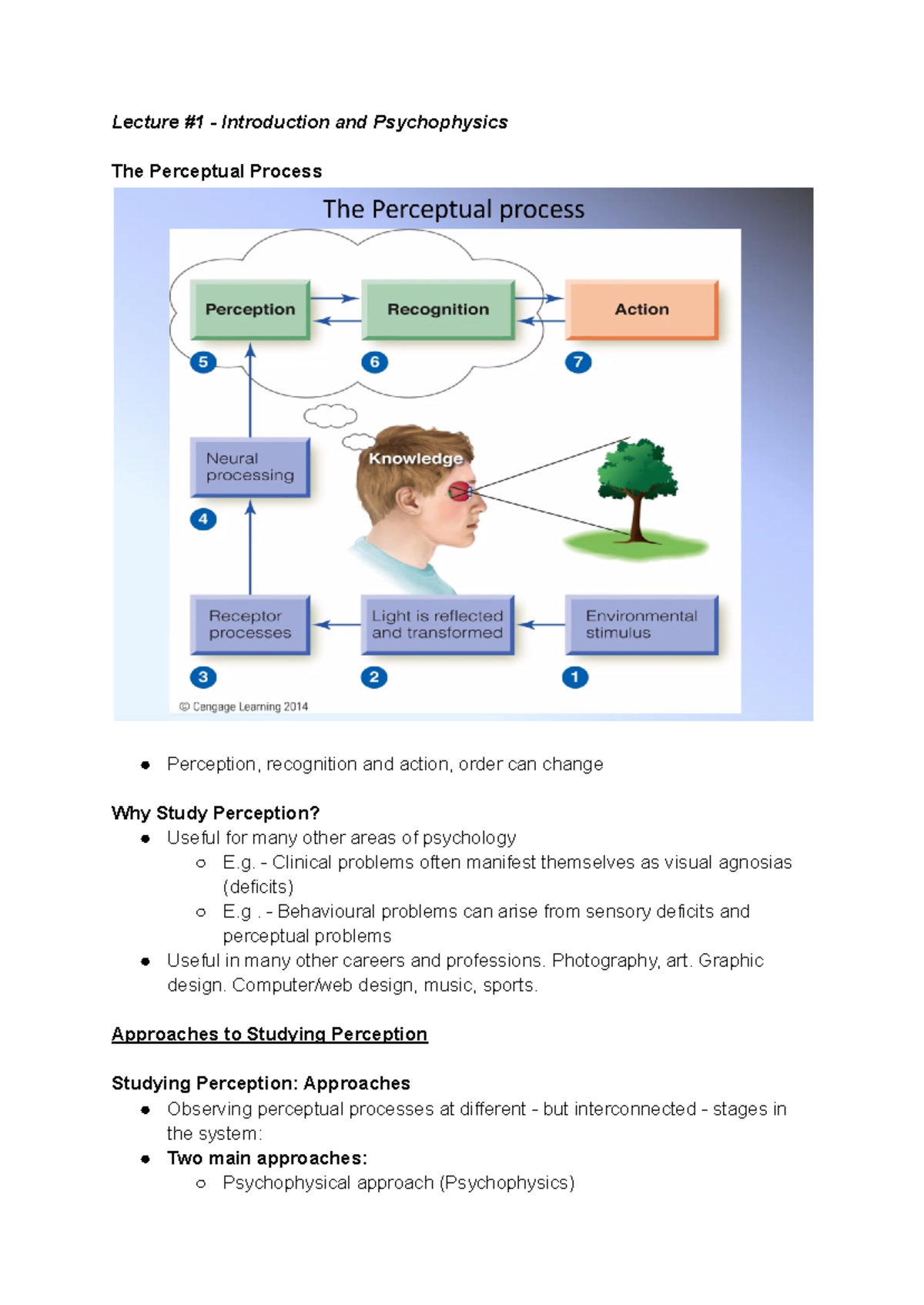 Lecture #1 - Introduction and Psychophysics - Lecture #1 - Introduction ...