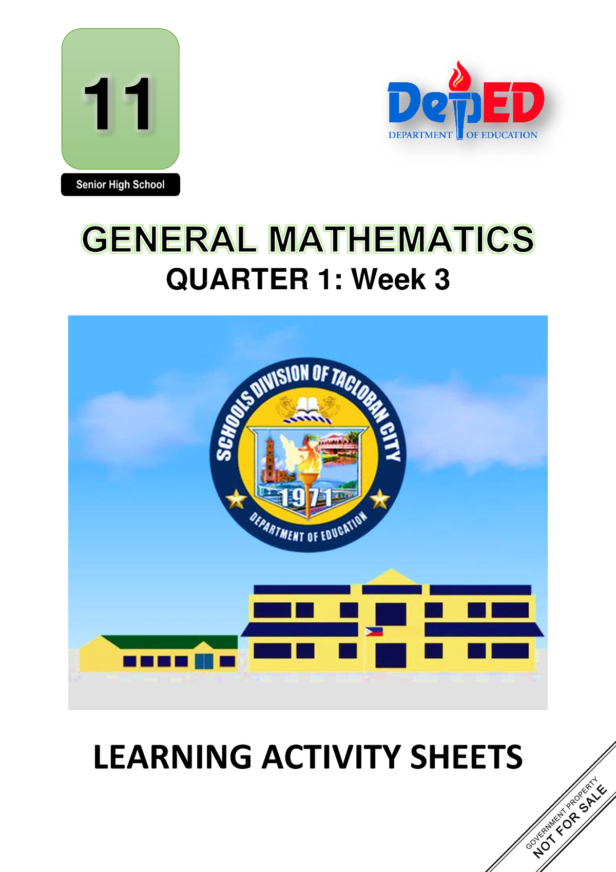 Q2 General Mathematics Q1W3 - QUARTER 1: Week 3 LEARNING ACTIVITY ...