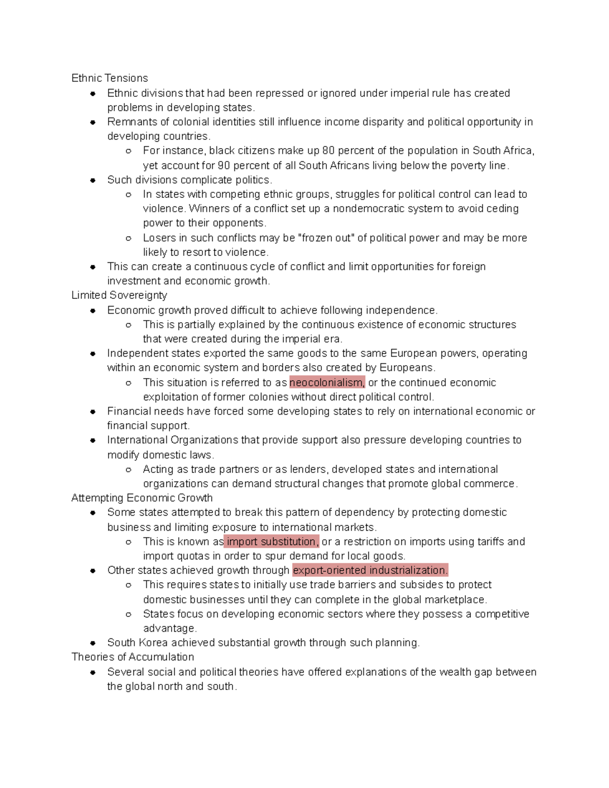 Chapter 10 - power point notes - Ethnic Tensions Ethnic divisions that ...