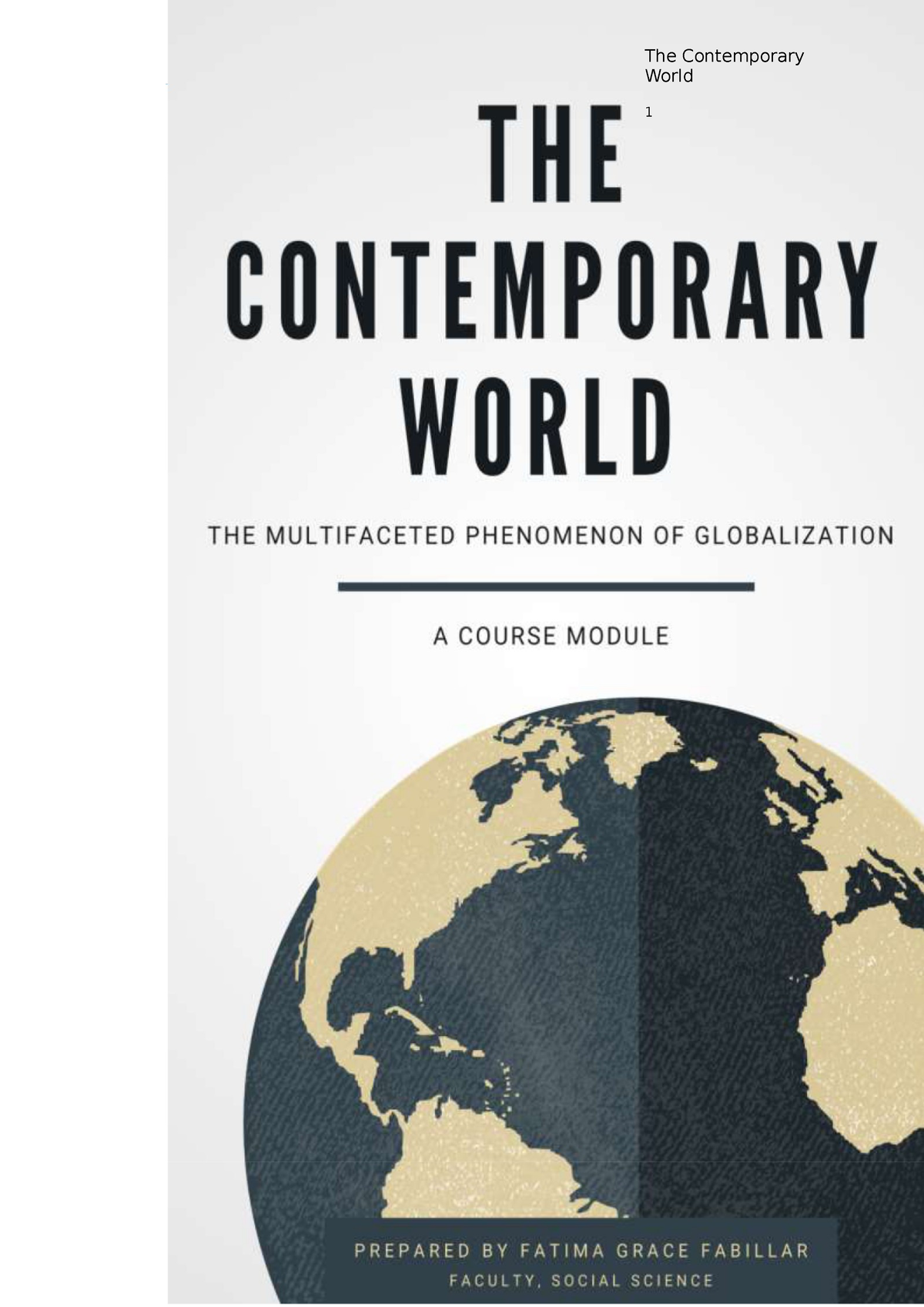 CW Chapter 5 - THE Global Governance - The Contemporary World 1 The ...