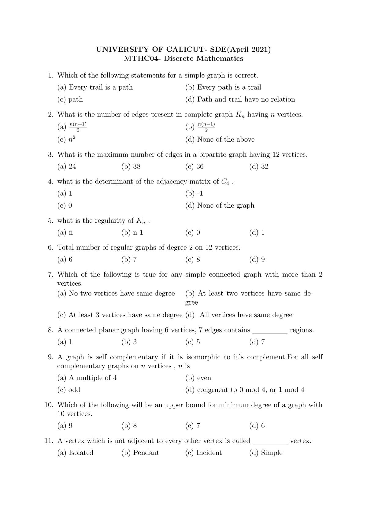 msc maths assignment answers 2020