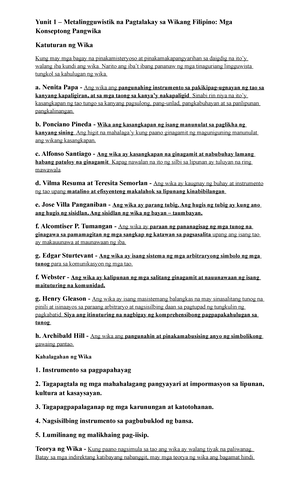 ITL, Syntax - Lecture notes 4 - Introduction to Linguistics - PangSU ...