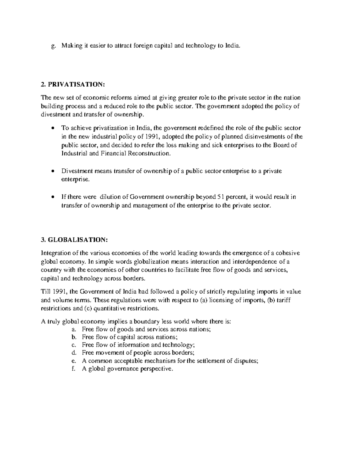 BST Chapter 3 Business Environment Notes 8 - g. Making it easier to ...