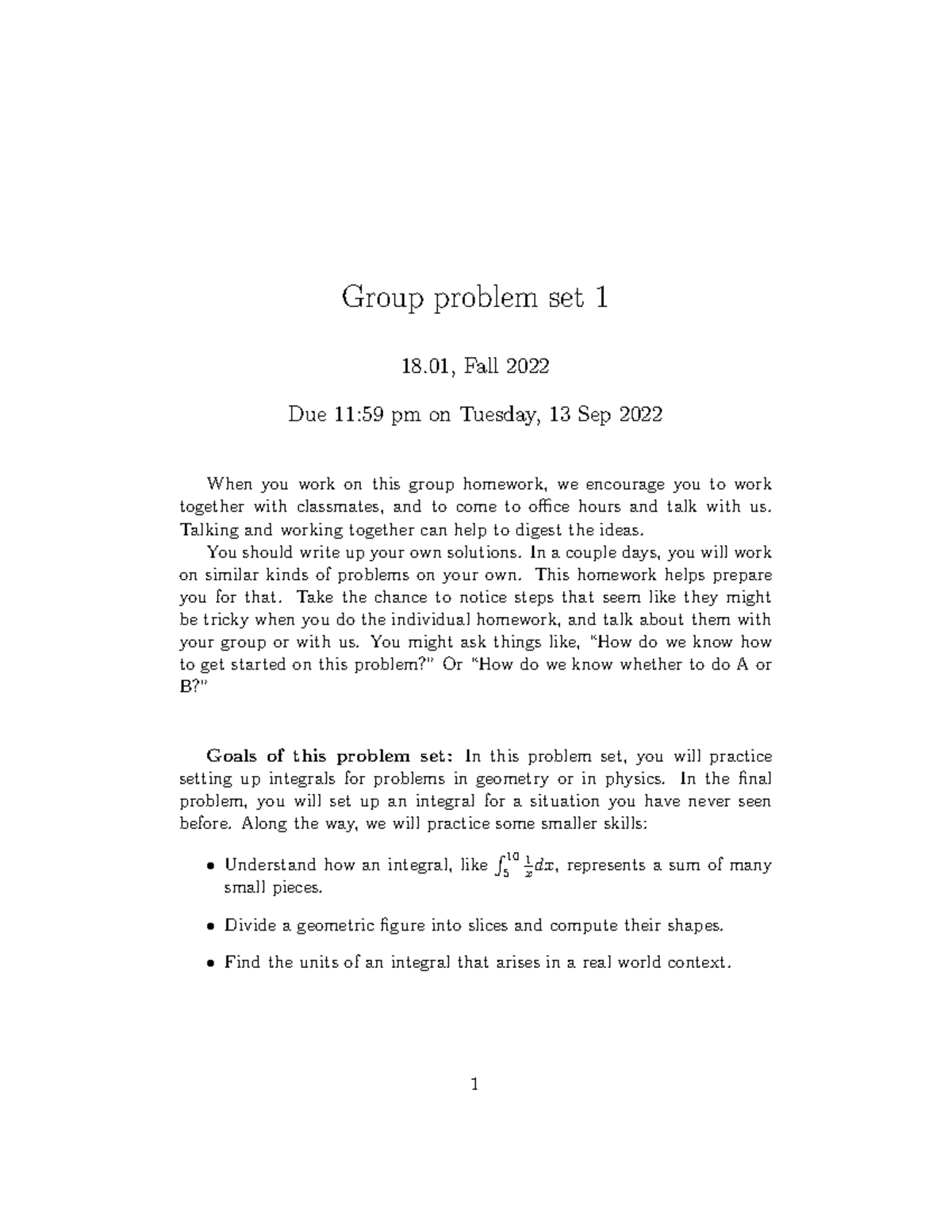 Group-hw1b - notes - Group problem set 1 18, Fall 2022 Due 11:59 pm on ...