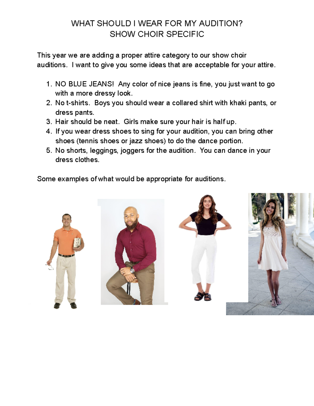 WHAT Should I WEAR FOR MY Audition - WHAT SHOULD I WEAR FOR MY AUDITION ...