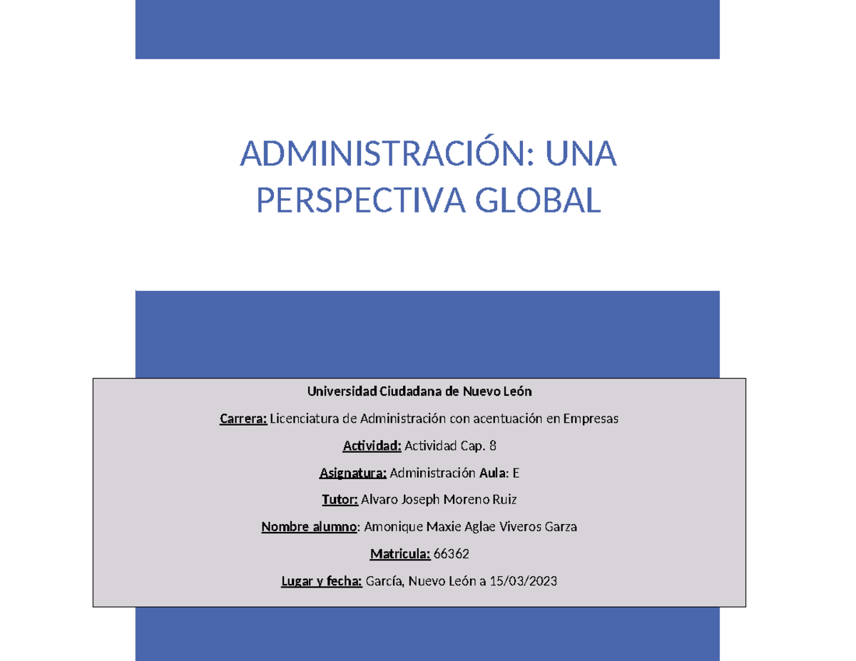 Departamentalización - ADMINISTRACIÓN: UNA PERSPECTIVA GLOBAL