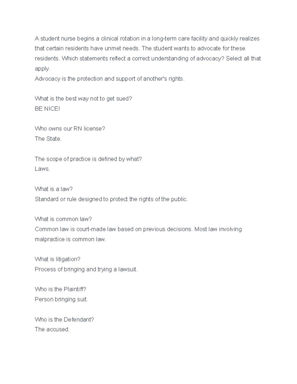 5 nurse notes - A student nurse begins a clinical rotation in a long ...