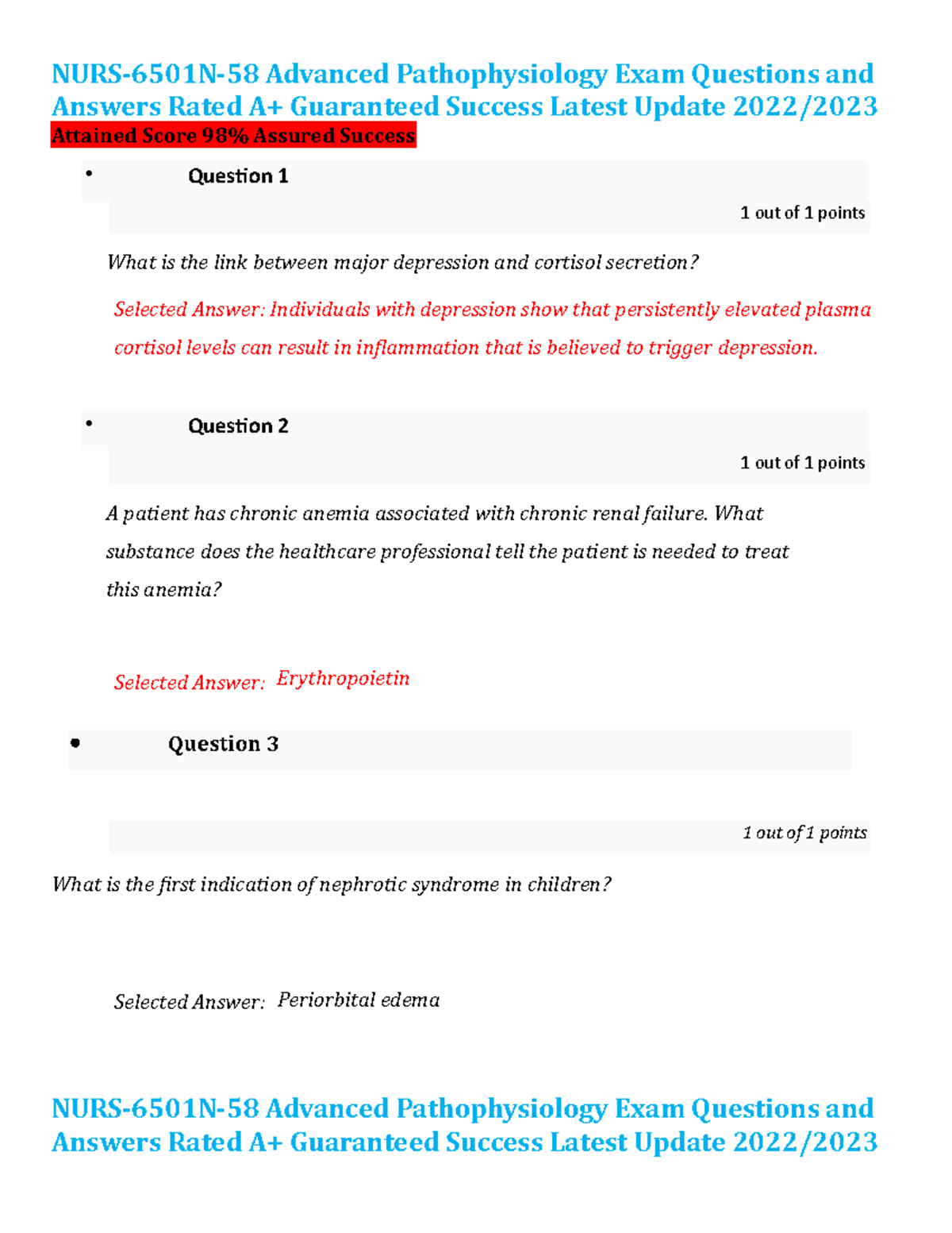 Nurs 6501 midterm exam 4 versions 400 q a year 2021 2022 nurs 6501n