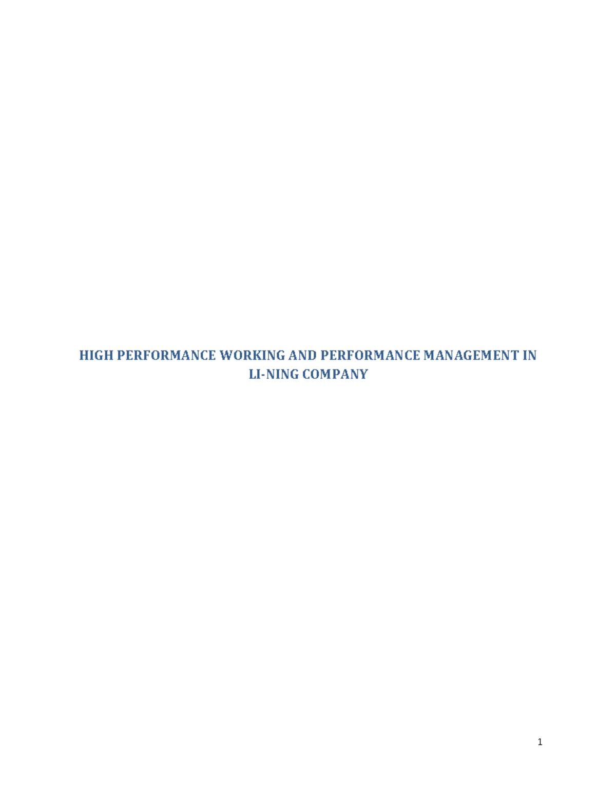 151076340 High Performance Working and Performance Management in Li ...
