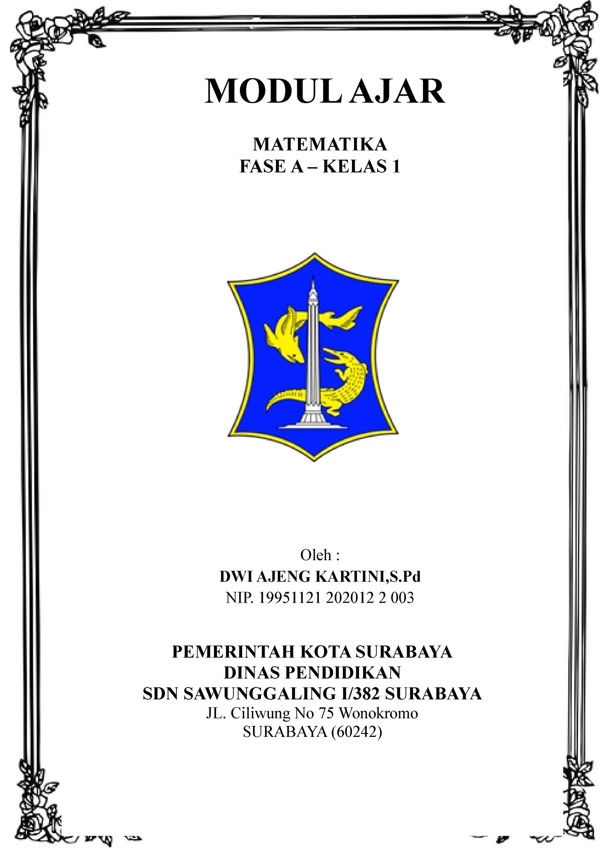 Modul AJAR Matematika - Berdiferensiasi - MODUL AJAR MATEMATIKA FASE A ...