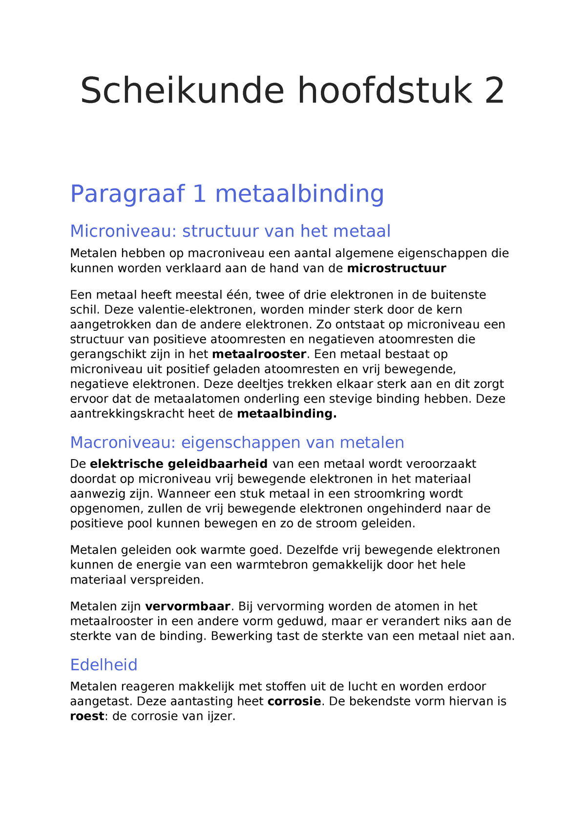 Scheikunde Vwo 4 Hoofdstuk 2 - Scheikunde Hoofdstuk 2 Paragraaf 1 ...